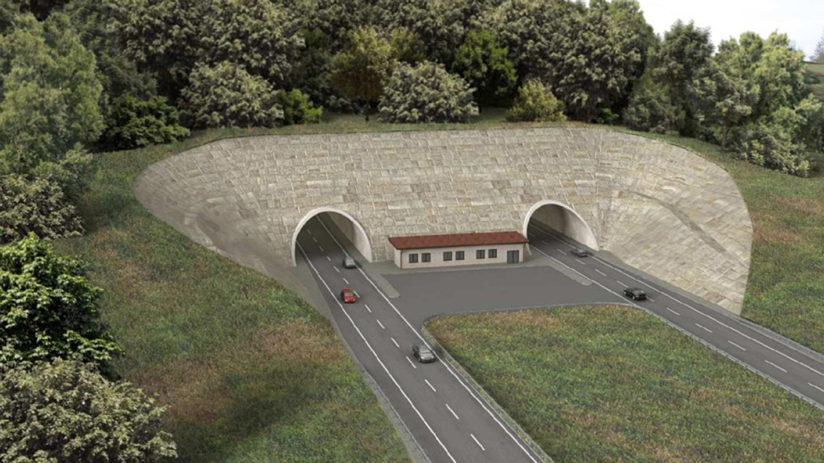 Wizualizacja tunelu jaki ma powstać w Starych Bogaczowicach. żródło: GDDKiA