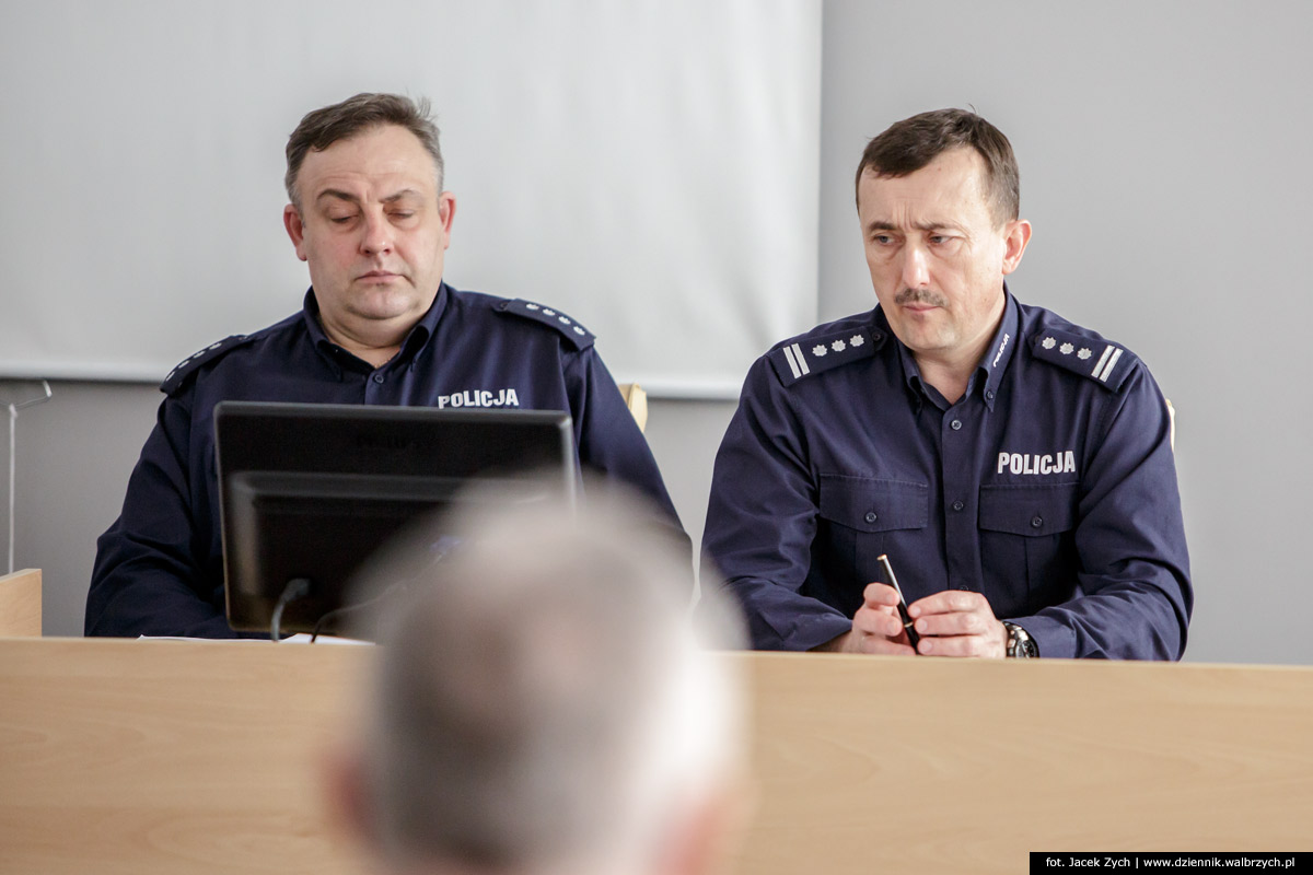 09.02.2016 Wałbrzych Konferencja dotycząca tworzenia ogólnopolskiego systemu pod nazwą Mapa przestępczości i zagrożeń Polski, z udziałem przedstawicieli policji, służb porządkowych, ratowniczych oraz władz gmin Aglomeracji Wałbrzyskiej oraz powiatu Wałbrzyskiego. fot. Jacek Zych / Dziennik Wałbrzych