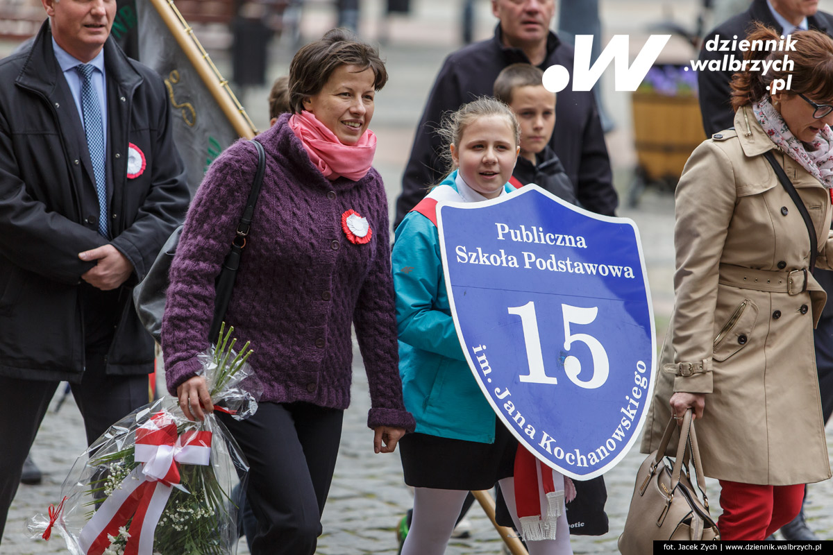 03.05.2016 Wałbrzych Obchody 225. rocznicy podpisania Konstytucji 3. maja fot. Jacek Zych / Dziennik Wałbrzych