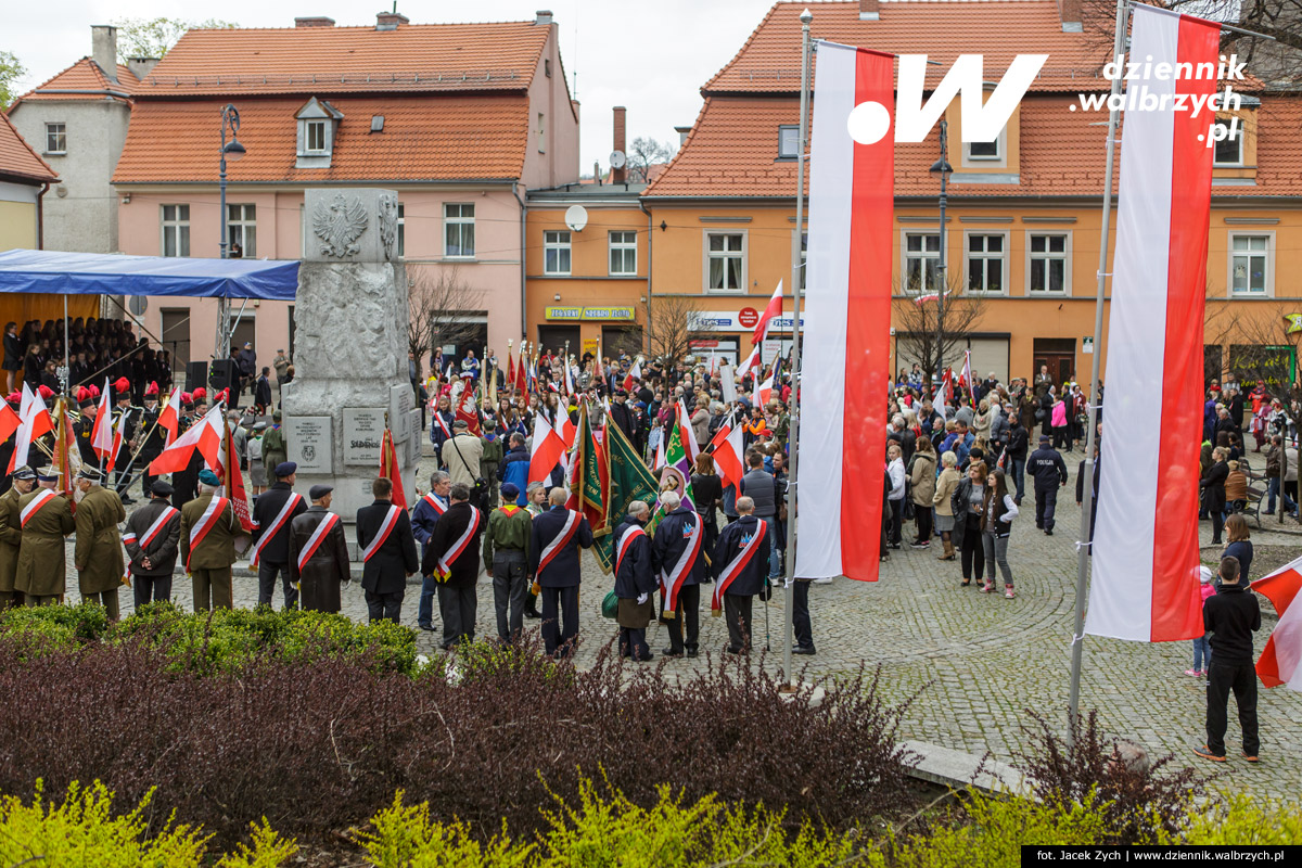 03.05.2016 Wałbrzych Obchody 225. rocznicy podpisania Konstytucji 3. maja fot. Jacek Zych / Dziennik Wałbrzych