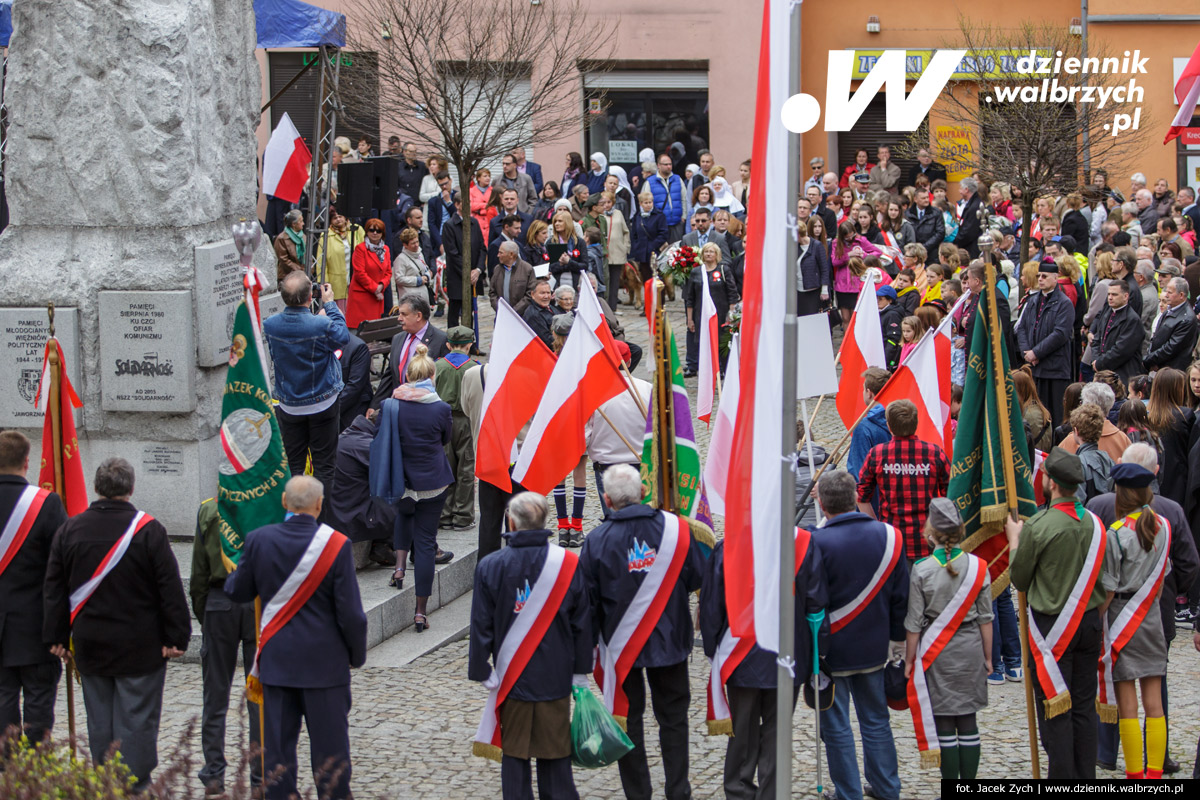 03.05.2016 Wałbrzych Obchody 225. rocznicy podpisania Konstytucji 3. maja fot. Jacek Zych / Dziennik Wałbrzych