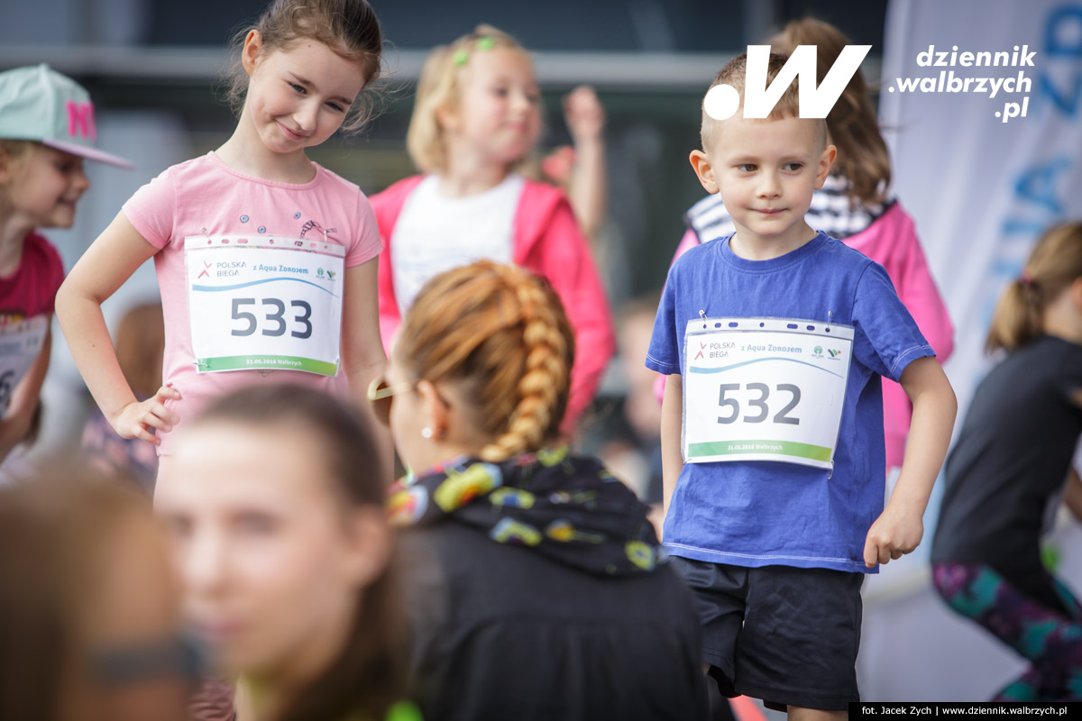 21.05.2016 Wałbrzych. Zorganizowana przez spółkę Aqua Zdrój impreza rekreacyjna z cyklu Polska Biega. fot. Jacek Zych / Dziennik Wałbrzych