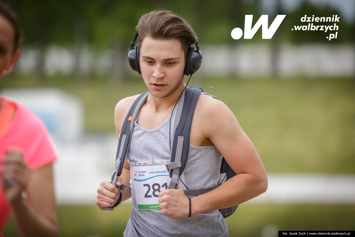 21.05.2016 Wałbrzych. Zorganizowana przez spółkę Aqua Zdrój impreza rekreacyjna z cyklu Polska Biega. fot. Jacek Zych / Dziennik Wałbrzych