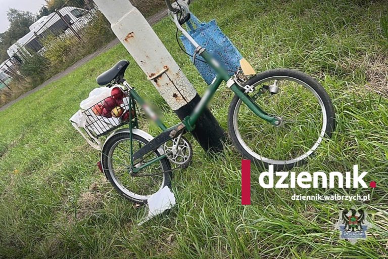 Wałbrzych. Pijana rowerzystka na Podzamczu. 74-latka miała blisko 2 promile fot. Komenda Miejska Policji w Wałbrzychu