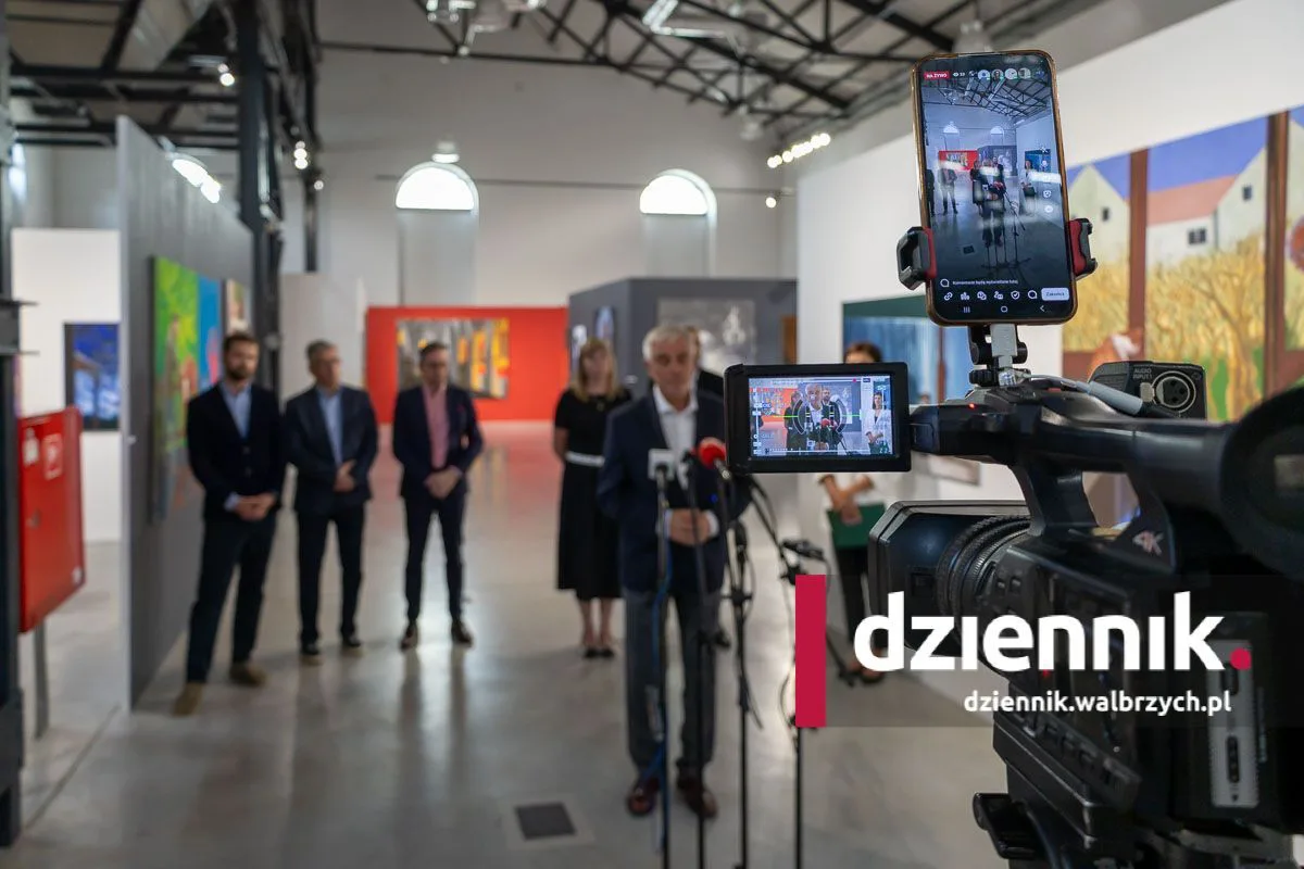 Konferencja prasowa w sprawie zmian w miejskich instytucjach kultury w Wałbrzychu