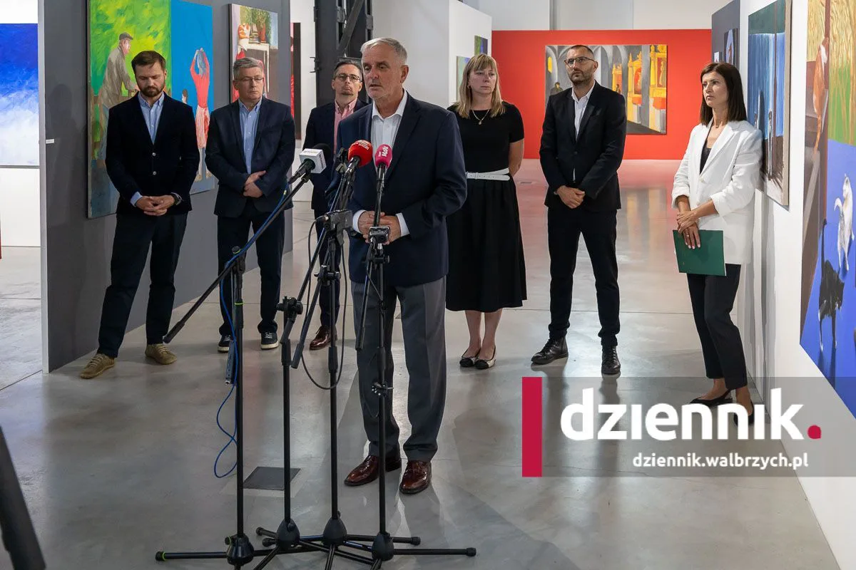 Konferencja prasowa w sprawie zmian w miejskich instytucjach kultury w Wałbrzychu
