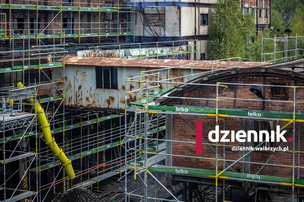 Tak wygląda remont Sortowni w Starej Kopalni. Za kilka miesięcy pojawią się turyści