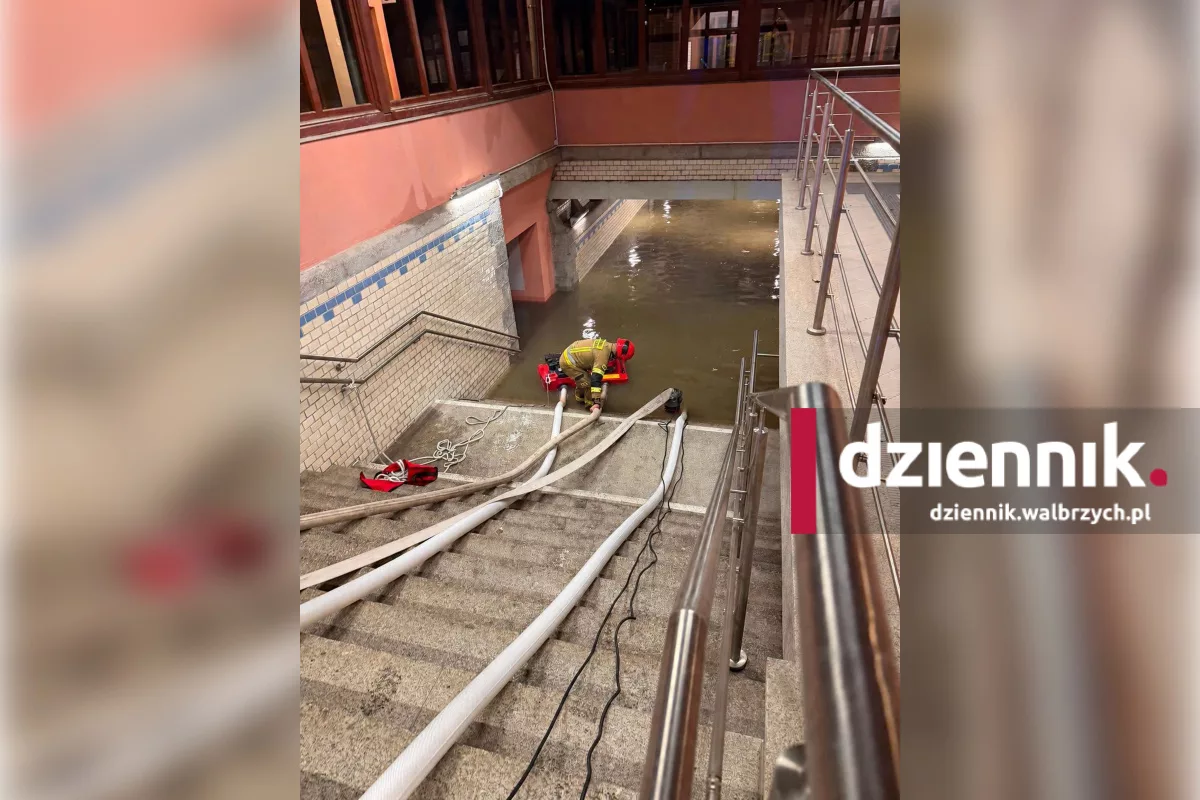 Blisko 300 interwencji straży po niedzielnych nawałnicach. Wiatr łamał drzewa, woda zalewała piwnice